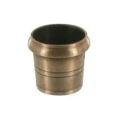 Sabot Rond Laiton - Hauteur : 32 Mm - Diamètre Haut : 30 Mm - Diamètre Bas : 24 Mm - Décor : Patiné - Matériau : Laiton - DUBOIS - Décor : Patiné