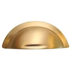 Poignée Coquille Laiton Patiné - Hauteur : 40 Mm - Entraxe : 64 Mm - : - Décor : Bronze - Longueur : 96 Mm - Profondeur : 18 Mm - Matériau : Laiton - DUBOIS - Longueur : 96 Mm
