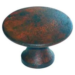 Bouton Lentille Fer Rouillé - Diamètre : 30 Mm - Hauteur : 17 Mm - DUBOIS