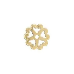 Rosace Laiton Découpée Avec Chanfrein - Diamètre : 35 Mm - Diamètre Trou Central : 5,5 Mm - Décor : Poli - DUBOIS - Vendu à L'unité