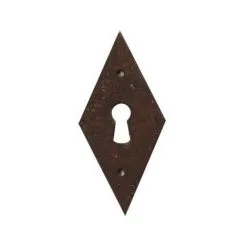 DUBOIS ENTREE LOSANGE 75X35 FER ROUILLE CIRE REF 5175 - PORTE