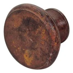 Bouton Rond Type Provençal DUBOIS - Fer Rouillé Ciré - 098012