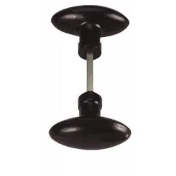 DUBOIS BOUTON DBLE OVOIDE NOIR C/INOX