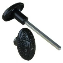 DUBOIS BOUTON ORNE NOIR DB 6X90 INOX