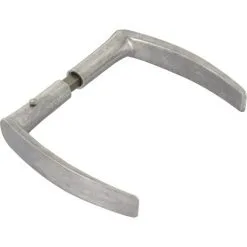 Béquille Double En Aluminium Dubois Industries - Serrure En Applique - Longueur Col De Serrage 11 Mm - Carré 7 Mm