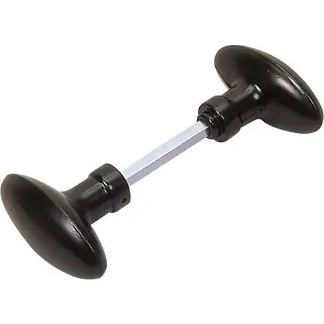 Bouton Double Ovoide Dubois Industries - Carré 6 Mm - Noir 1 Bouton Double Ovoide Dubois Industries - Carré 6 Mm - Noir