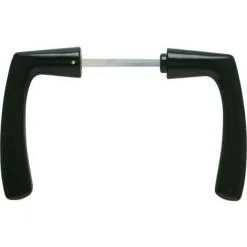 Béquille Double Portails Dubois Industries - Carré De 8 Mm X 110 - Noir