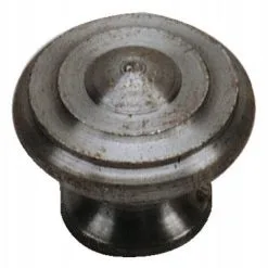 DUBOIS Bouton Rond Ø 20 Mm Rustique Fer Poli 1538