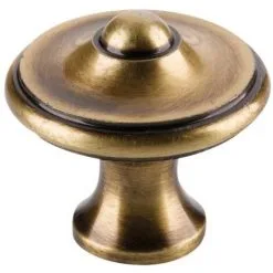 DUBOIS Bouton Rond Rustique Ø 30 Mm Acier Finition Fer Poli